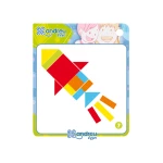 Galery – Jogo andreutoys formas geometricas cores 42 peças + 24 modelos 28,6×28,6×3,8 cm0