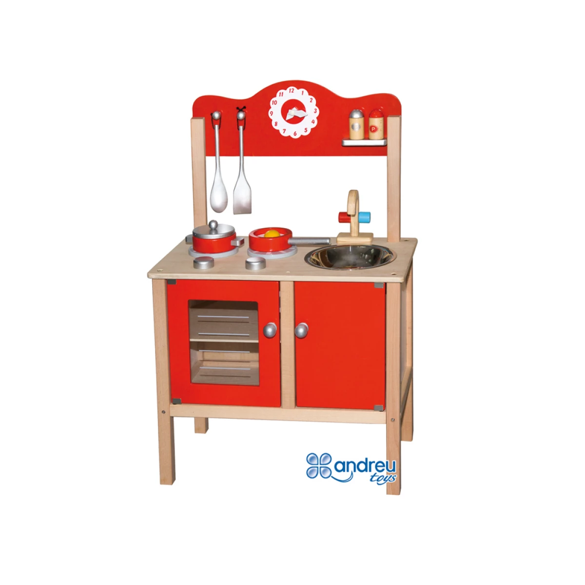 Galery – Jogo andreutoys cozinha madeira com complementos 53,5×29,5×83 cm0