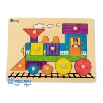 Galery – Puzzle andreutoys madeira comboio 10 peças0