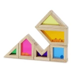 Galery – Jogo wonderworlds blocos madeira com som cores transparentes 18x12x3 cm0