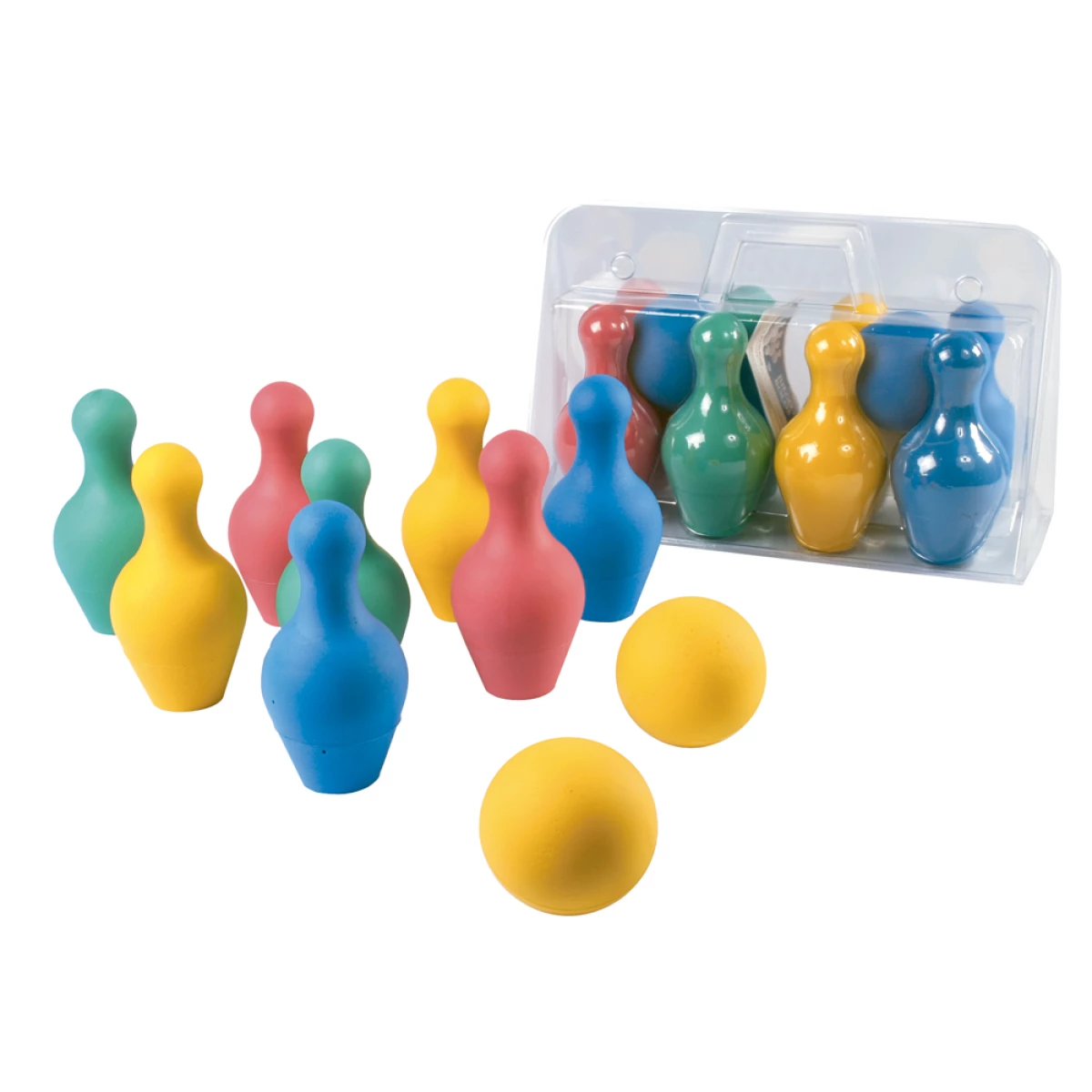 Galery – Jogo de bolos amaya em foam 8 peças e 2 bolas comprimento 18 cm0