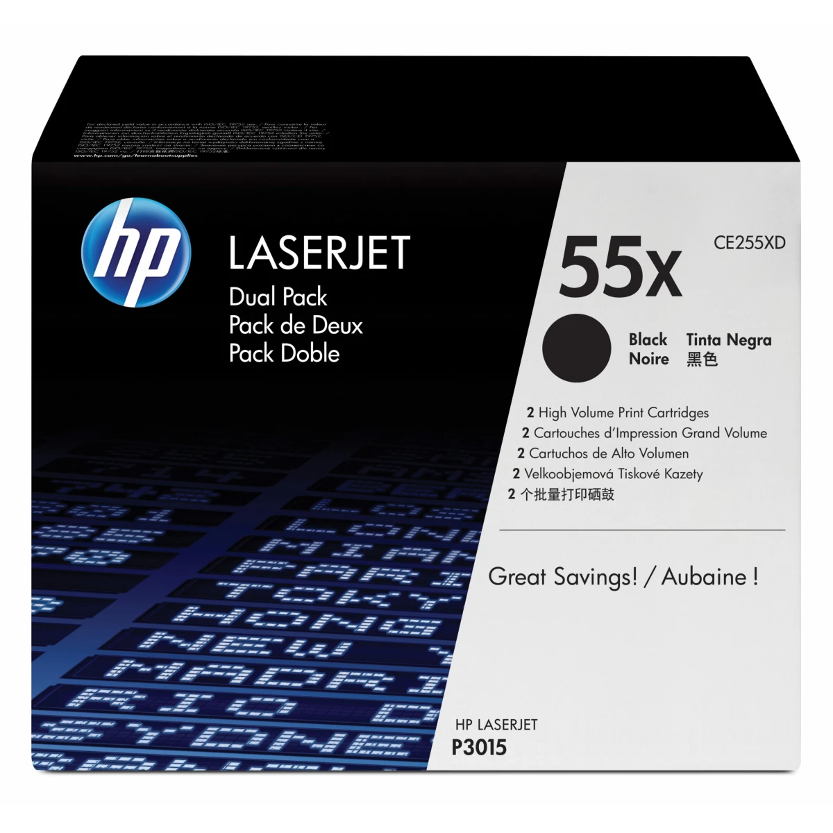 Galery – HP Conjunto Duplo de Toner LaserJet Original 55X Preto de elevada capacidade0