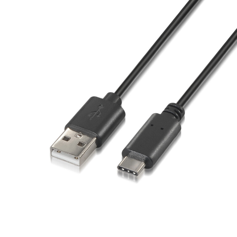 Thumbnail-AISENS A107-0051 cabo USB 1 m USB 2.0 USB A USB C Preto