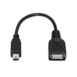 Galery – AISENS A101-0033 cabo USB 0,15 m USB 2.0 Mini-USB B USB A Preto0