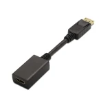 Thumbnail-AISENS A125-0134 adaptador de cabo de vídeo 0,15 m DisplayPort HDMI Preto