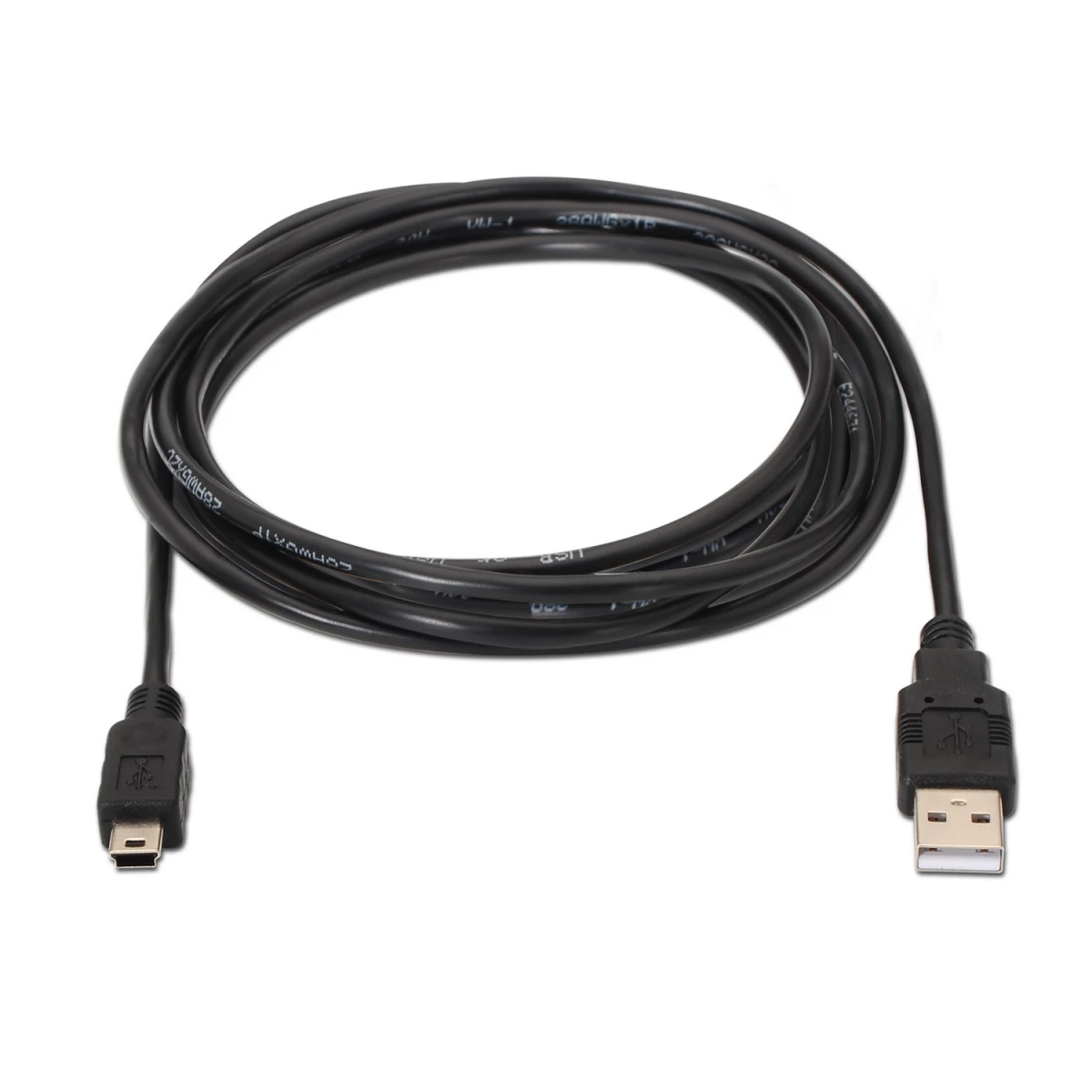 Galery – AISENS A101-0025 cabo USB 1,8 m USB 2.0 USB A Mini-USB B Preto0