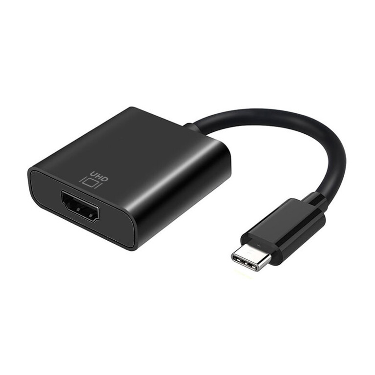 Thumbnail-AISENS A109-0344 adaptador de cabo de vídeo 0,15 m HDMI Type A (Standard) USB Type-C Preto