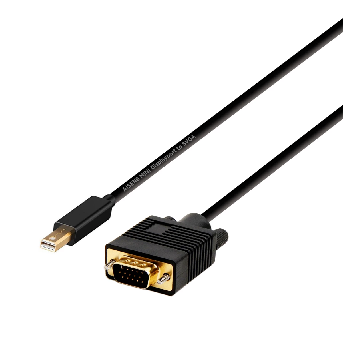 Thumbnail-AISENS A125-0362 adaptador de cabo de vídeo 2 m Mini DisplayPort VGA Preto