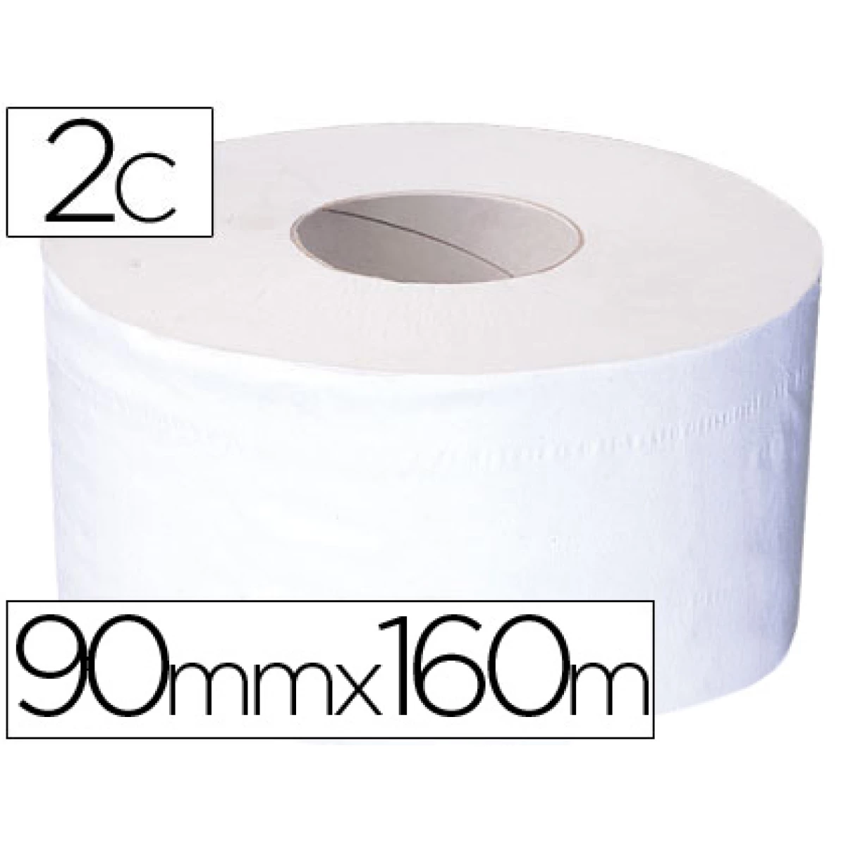 Thumbnail-Papel higienico mini jumbo 2 folhas 160 mt para dispensador t2 – 12 unidades