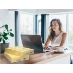 Galery – Papel de cor q-connect din a4 80 gr amarelo embalagem de 500 folhas0