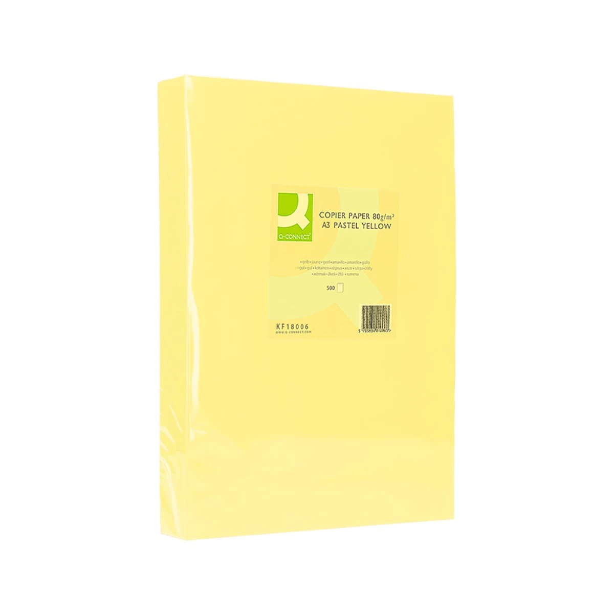 Galery – Papel de cor q-connect din a3 80 gr amarelo embalagem de 500 folhas0