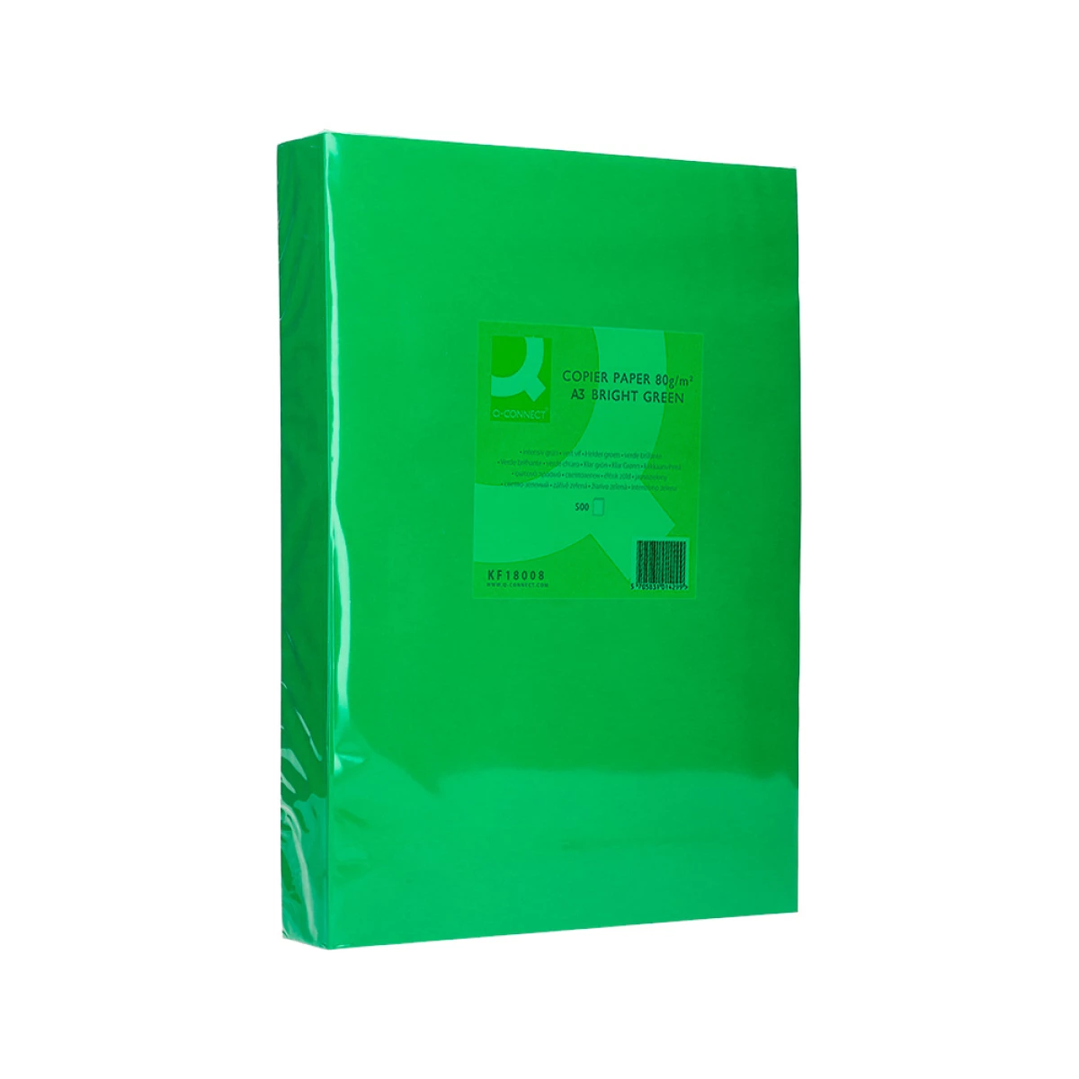 Galery – Papel de cor q-connect din a3 80 gr verde intenso embalagem de 500 folhas0