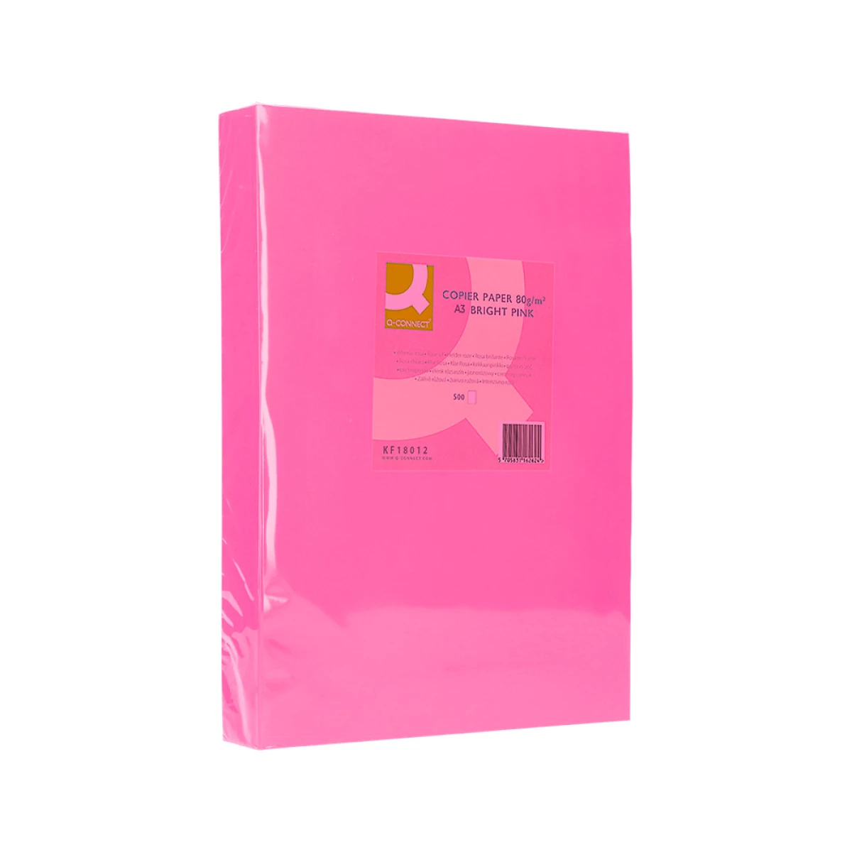 Galery – Papel de cor q-connect din a3 80 gr rosa intenso embalagem de 500 folhas0