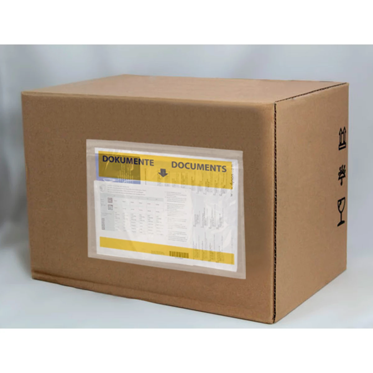 Galery – Envelope autoadesivo q-connect porta documentos multilingue 165×122 mm janela transparente pack de 100 unidades0