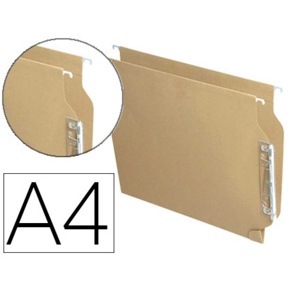 Thumbnail-Capas de suspensao hamelin din a4 visor lateral kraft eco – 25 unidades