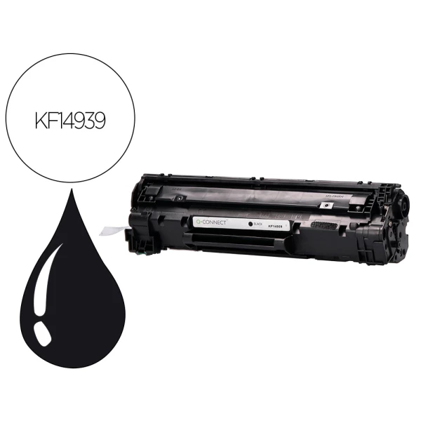 Thumbnail-Toner q-connect compativel hp ce285a para laserjet p1102 p1102w m1212nf mfp m1217nfw mfp m1132mfp -1.600pag