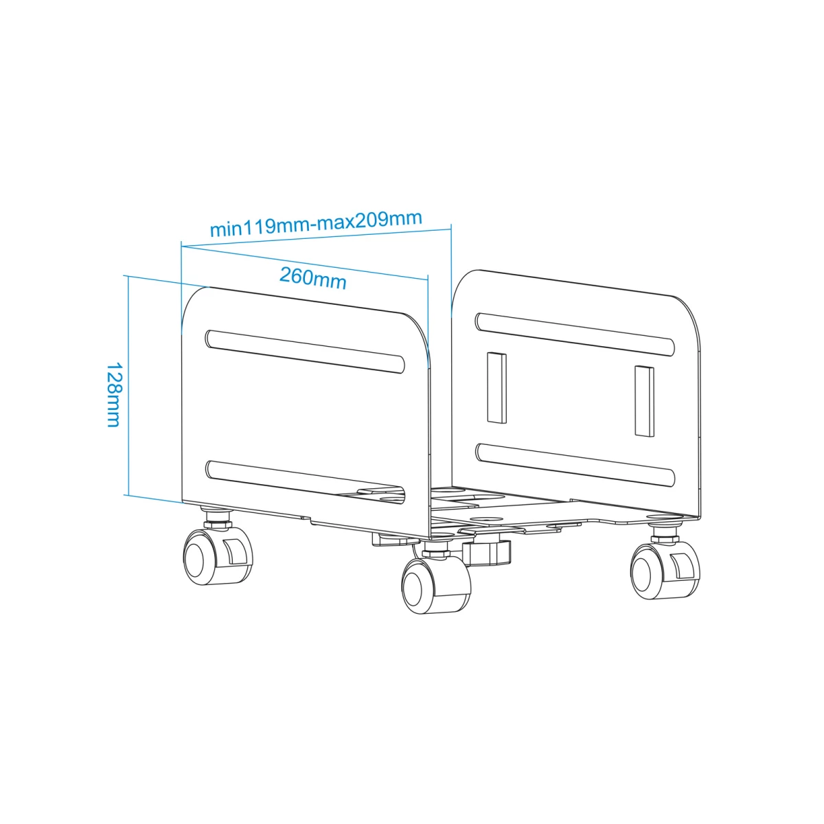 Galery – TooQ UMCS0004-B suporte para CPU Suporte de CPU Preto0