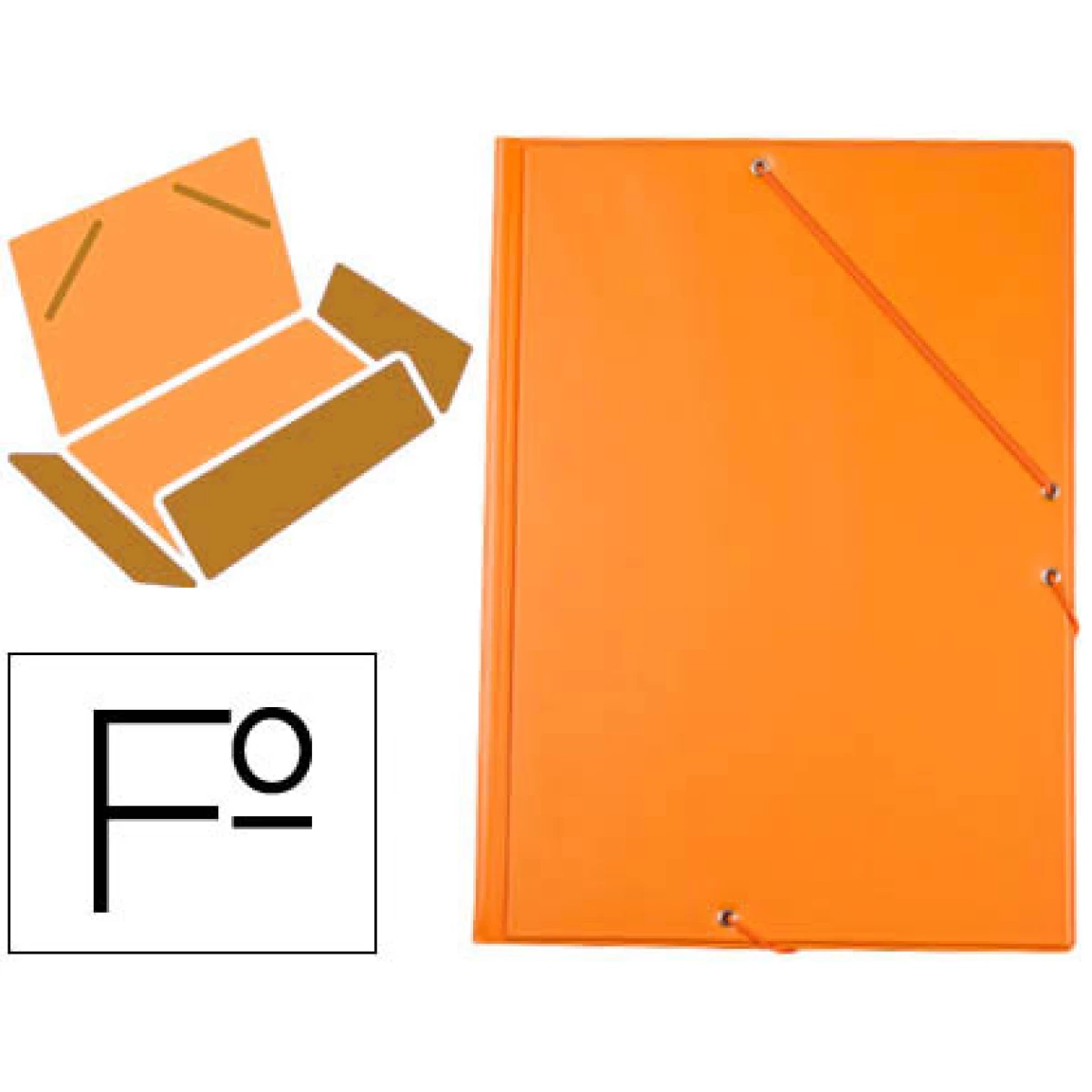 Thumbnail-Pasta de elasticos liderpapel plastico folio aba cor laranja