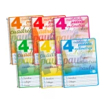 Galery – Caderno espiral liderpapel quarto inspire capa extradura 80 f 80 gr cuadriculado pautado 4 mm com margem cores sortidas0