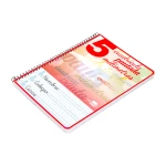 Galery – Caderno espiral liderpapel quarto inspire capa extradura 80 f 80 gr cuadriculado pautado 5 mm com margem cores sortidas0