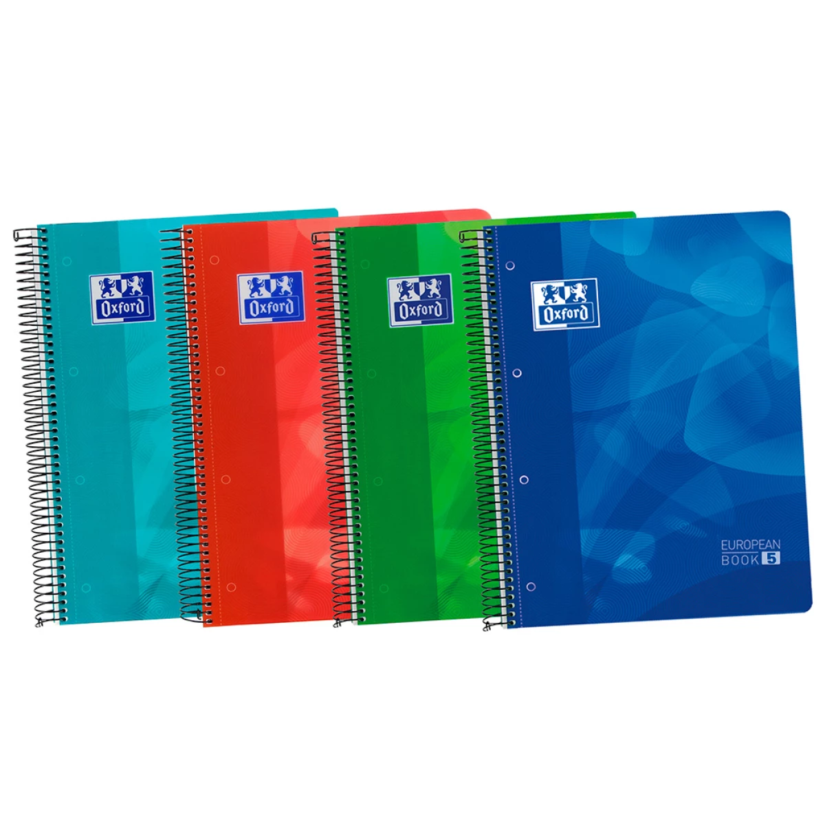 Galery – Caderno espiral oxford capa plastico optik paper microperfurado din a4 120 folhas + 50% quadricula 5 mm0