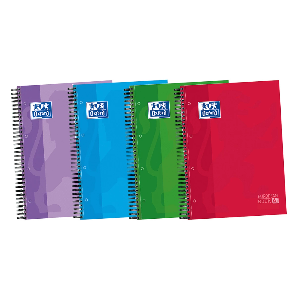 Galery – Caderno espiral oxford capa extradura optik paper microperfurado din a4 120 folhas + 50% com 3 separadores quadricula 50