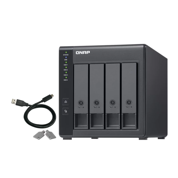 Thumbnail-QNAP TR-004 Caixa para Discos Rígidos Compartimento HDD/SSD Preto 2.5/3.5″
