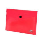 Galery – Bolsa porta documentos liderpapel com mola din a6 vermelho transparente0