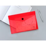 Galery – Bolsa porta documentos liderpapel com mola din a6 vermelho transparente0