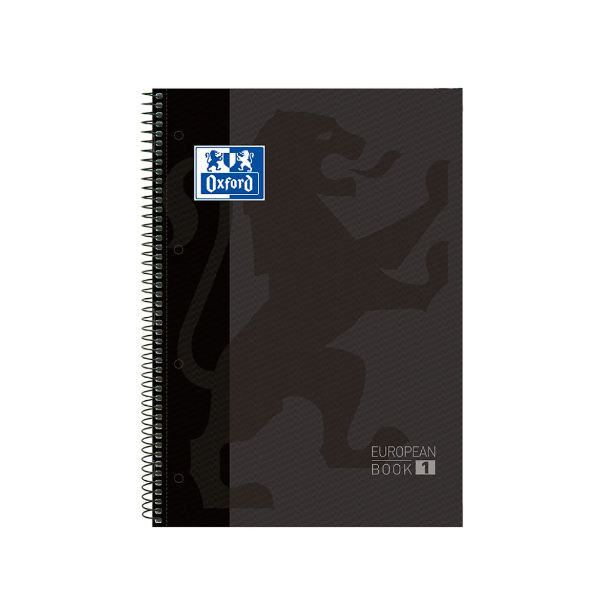 Galery – Caderno espiral oxford capa extradura microperfurado din a4 80 f quadricula 5 mm cor cinza0