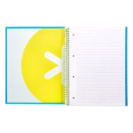 Galery – Caderno espiral liderpapel din a4 antartik capa forrada 120 f 100 gr pautado 5 bandas cor azul0