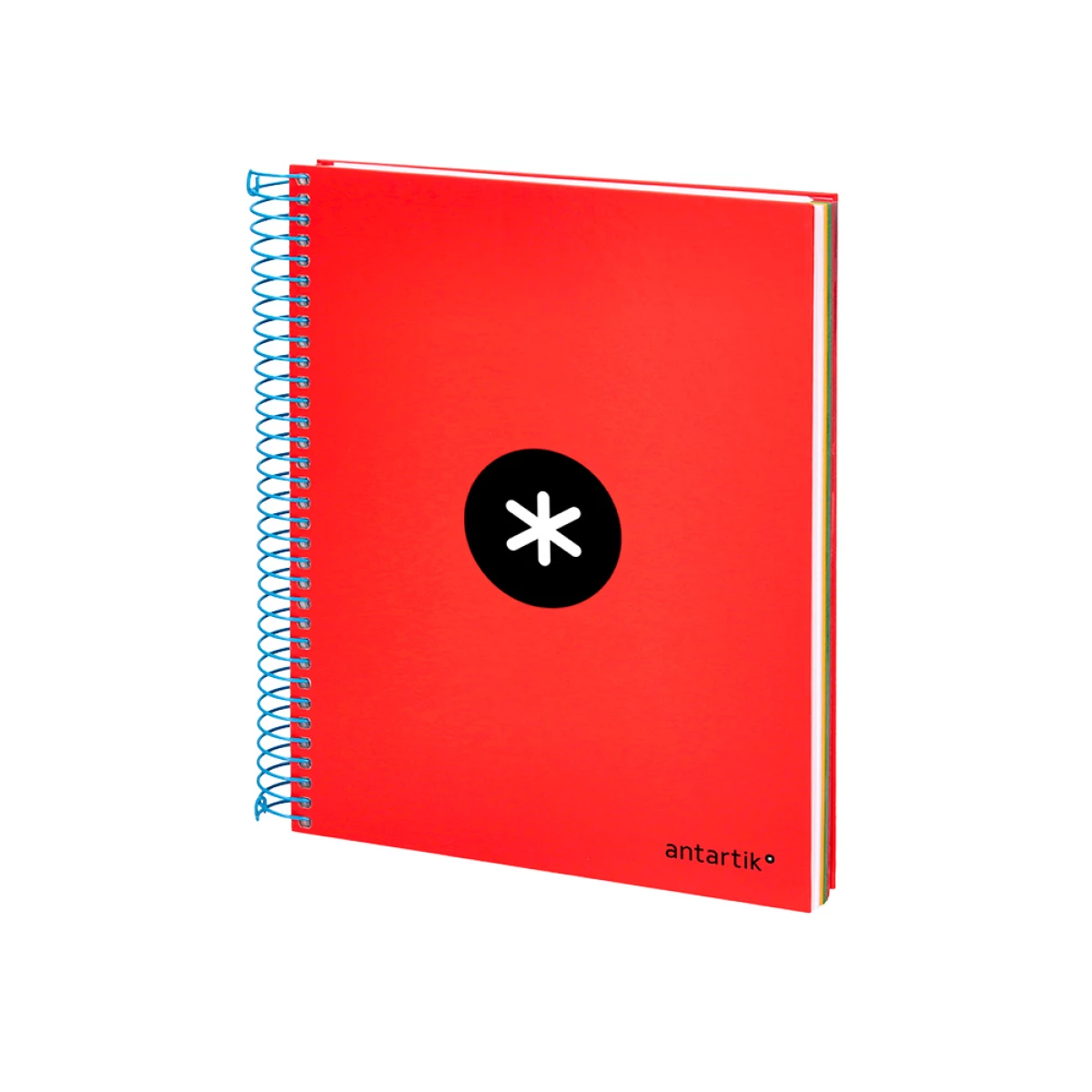 Galery – Caderno espiral liderpapel din a5 antartik capa forrada 120 f 100 gr pautado 5 mm 5 bandas cor vermelho0