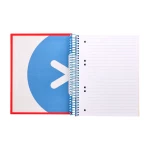 Galery – Caderno espiral liderpapel din a5 antartik capa forrada 120 f 100 gr pautado 5 mm 5 bandas cor vermelho0