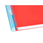 Galery – Caderno espiral liderpapel din a5 antartik capa forrada 120 f 100 gr pautado 5 mm 5 bandas cor vermelho0