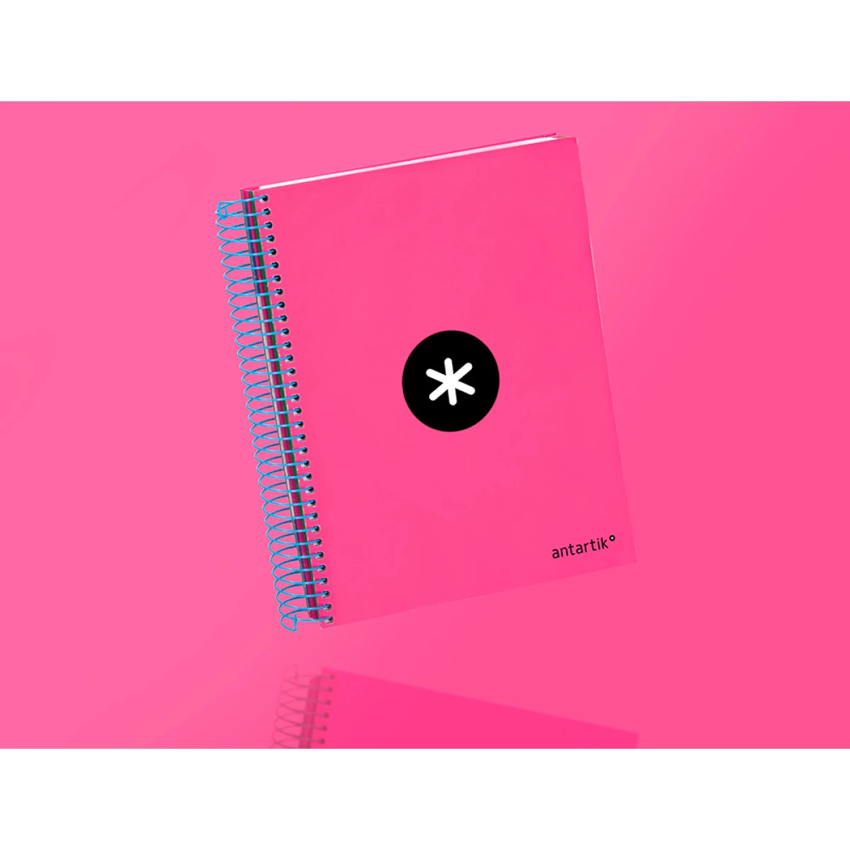 Galery – Caderno espiral liderpapel din a5 antartik capa forrada 120 f 100 gr pautado 5 mm 5 bandas cor rosa0