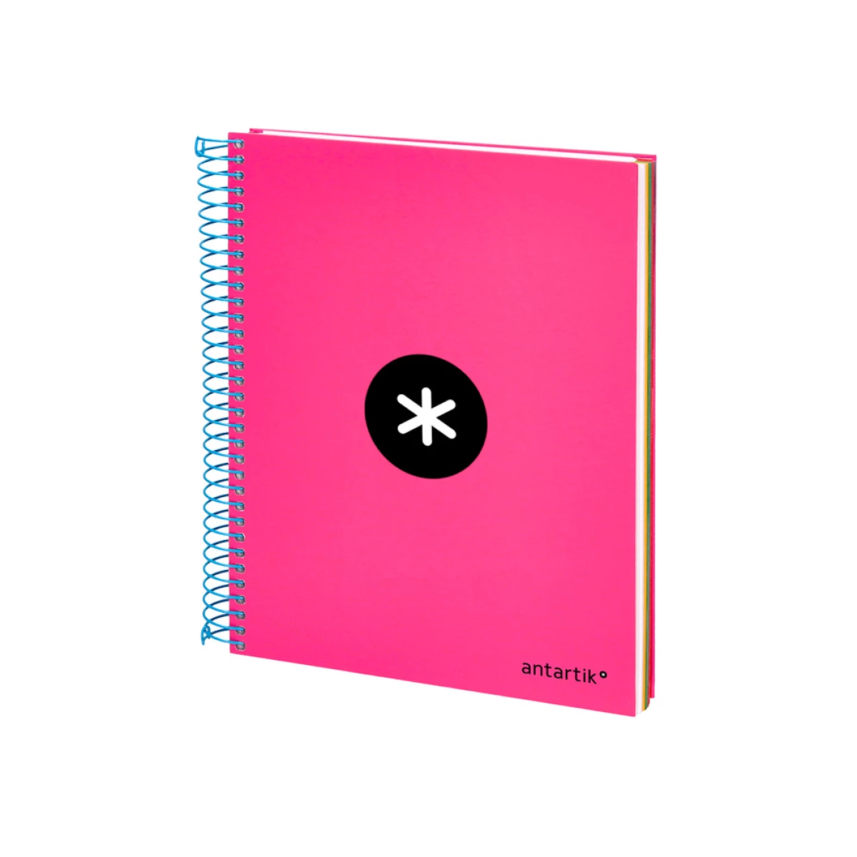 Galery – Caderno espiral liderpapel din a5 antartik capa forrada 120 f 100 gr pautado 5 mm 5 bandas cor rosa0