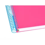 Galery – Caderno espiral liderpapel din a5 antartik capa forrada 120 f 100 gr pautado 5 mm 5 bandas cor rosa0