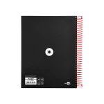 Galery – Caderno espiral liderpapel din a5 antartik capa forrada 120 f 100 gr pautado 5 mm 5 bandas cor preto0