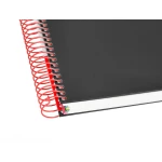 Galery – Caderno espiral liderpapel din a5 antartik capa forrada 120 f 100 gr pautado 5 mm 5 bandas cor preto0