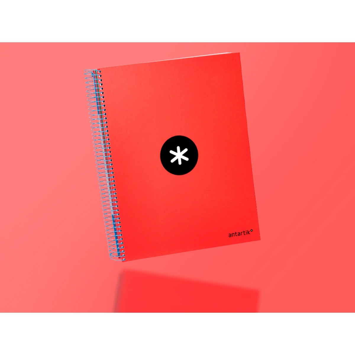 Galery – Caderno espiral liderpapel din a4 antartik capa forrada 120 f 100 gr quadricula 5 mm 5 bandas de cores cor vermelho0