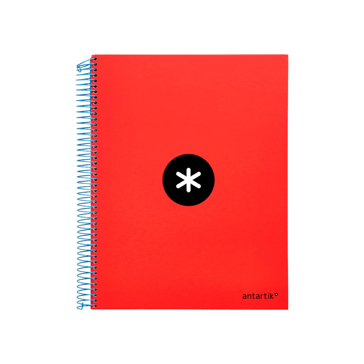 Galery – Caderno espiral liderpapel din a4 antartik capa forrada 120 f 100 gr quadricula 5 mm 5 bandas de cores cor vermelho0