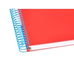 Galery – Caderno espiral liderpapel din a4 antartik capa forrada 120 f 100 gr quadricula 5 mm 5 bandas de cores cor vermelho0