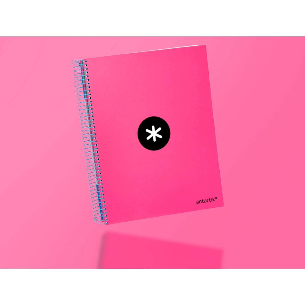 Galery – Caderno espiral liderpapel din a4 antartik capa forrada 120 f 100 gr quadricula 5 mm 5 bandas de cores cor rosa f.0