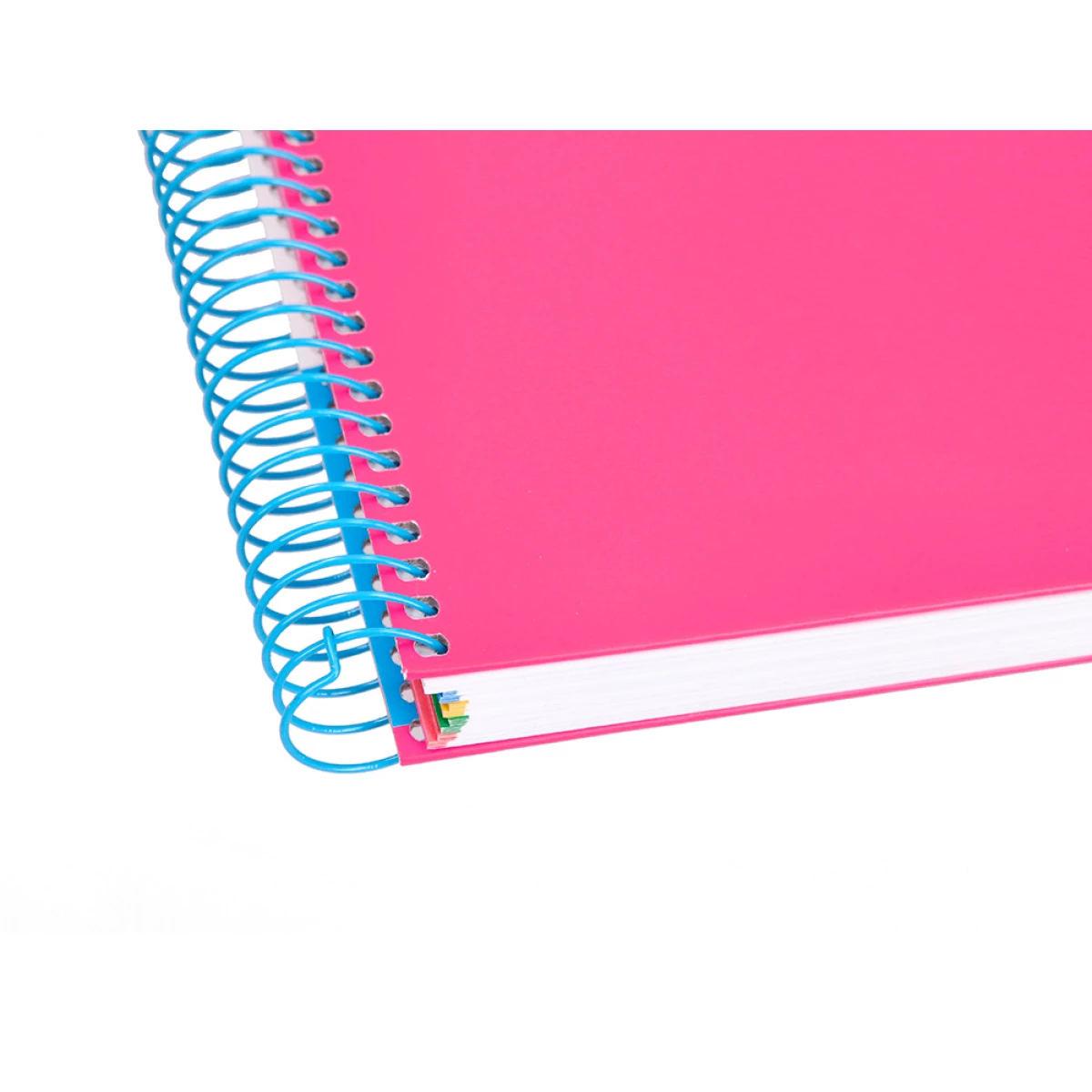 Galery – Caderno espiral liderpapel din a4 antartik capa forrada 120 f 100 gr quadricula 5 mm 5 bandas de cores cor rosa f.0