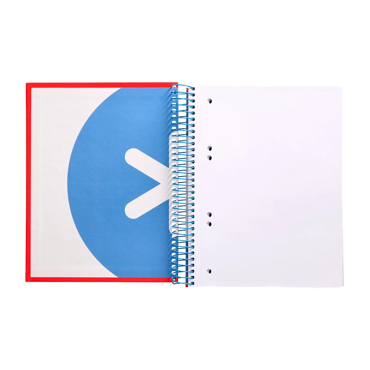 Galery – Caderno espiral liderpapel din a5 antartik capa forrada 120 f 100 gr liso 5 mm 5 bandas cor vermelho0