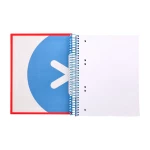 Galery – Caderno espiral liderpapel din a5 antartik capa forrada 120 f 100 gr liso 5 mm 5 bandas cor vermelho0