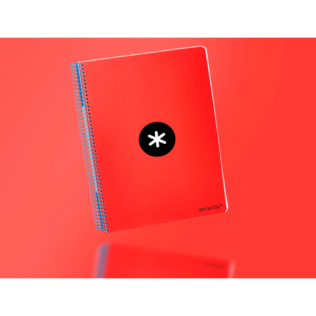 Galery – Caderno espiral liderpapel din a5 antartik capa dura 80 f 100 gr quadricula 5 mm com margem cor vermelho0