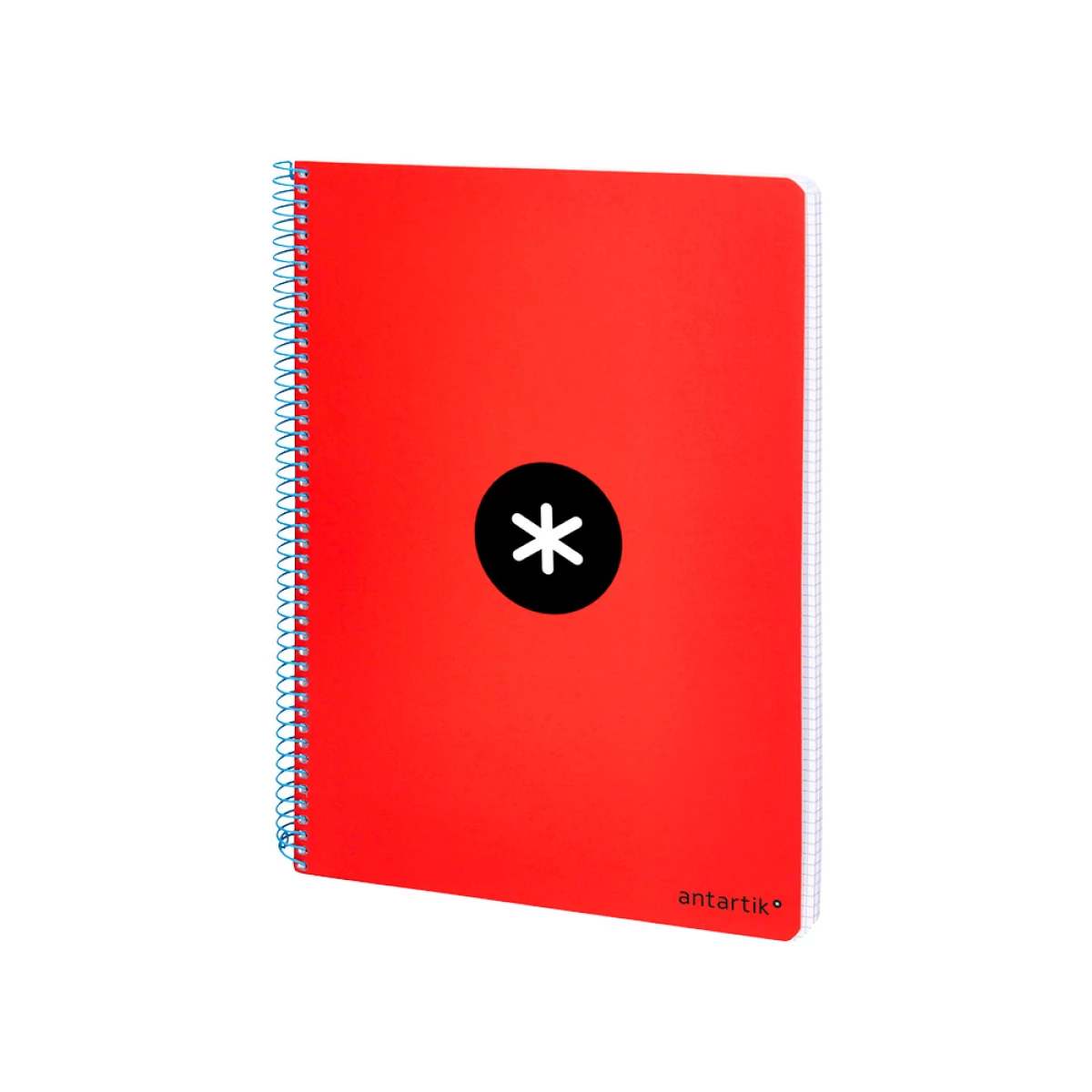 Galery – Caderno espiral liderpapel din a5 antartik capa dura 80 f 100 gr quadricula 5 mm com margem cor vermelho0