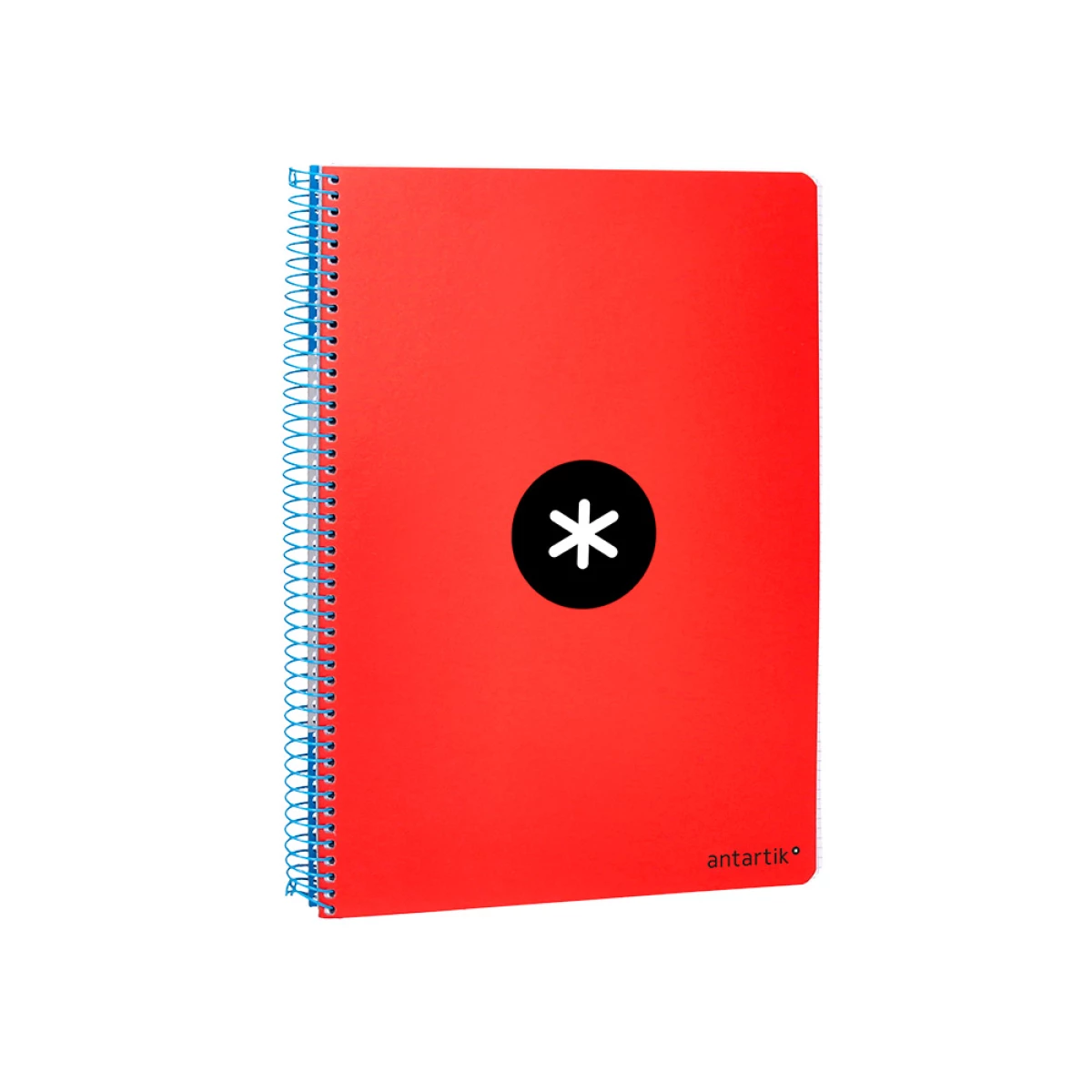 Galery – Caderno espiral liderpapel din a5 antartik capa dura 80 f 100 gr quadricula 5 mm com margem cor vermelho0