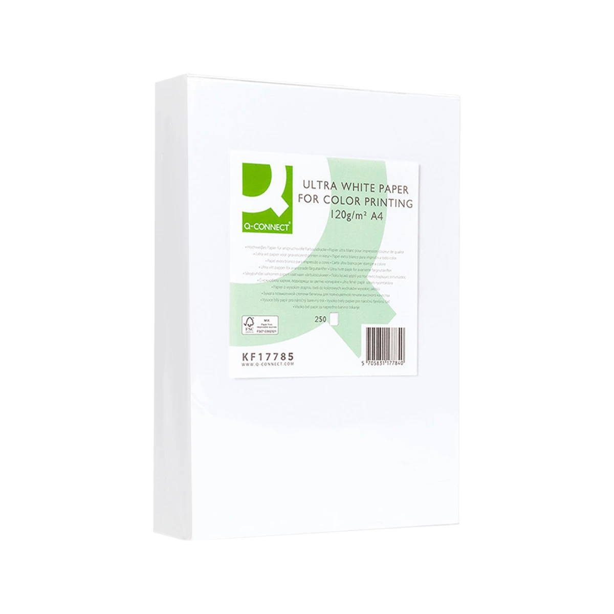 Galery – Papel fotocopia ultra white q-connect din a4 120 gr embalagem de 250 folhas0